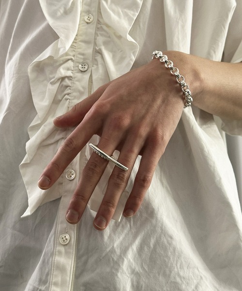 whoseA（フーシー）の「【silver925】Ball Wring/ ボール ダブルリング（リング・レディース・シルバー・13号/17号/10号）」の12枚目の写真