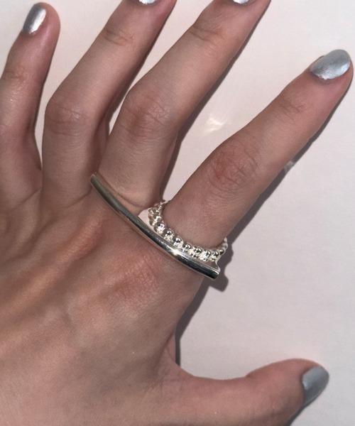 whoseA（フーシー）の「【silver925】Ball Wring/ ボール ダブルリング（リング・レディース・シルバー・13号/17号/10号）」の17枚目の写真