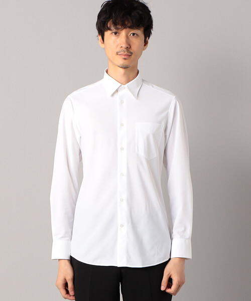 COMME CA MEN(コムサメン)の「トリコット カルゼ SLIM MODEL レギュラーカラーシャツ(シャツ/ブラウス・メンズ・ホワイト・S/M/L)」の5枚目の写真