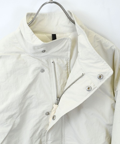 Starting Over（スターティングオーバー）の「stand collar nylon short mods coat/スタンドカラー ナイロン ショートモッズコート（ブルゾン・メンズ・ブラック/カーキ/オフホワイト・L/M/XL）」の5枚目の写真