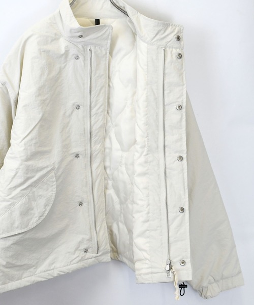 Starting Over（スターティングオーバー）の「stand collar nylon short mods coat/スタンドカラー ナイロン ショートモッズコート（ブルゾン・メンズ・ブラック/カーキ/オフホワイト・L/M/XL）」の11枚目の写真