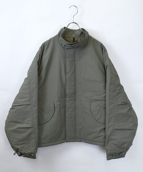 セール】stand collar nylon short mods coat/スタンドカラー ナイロン