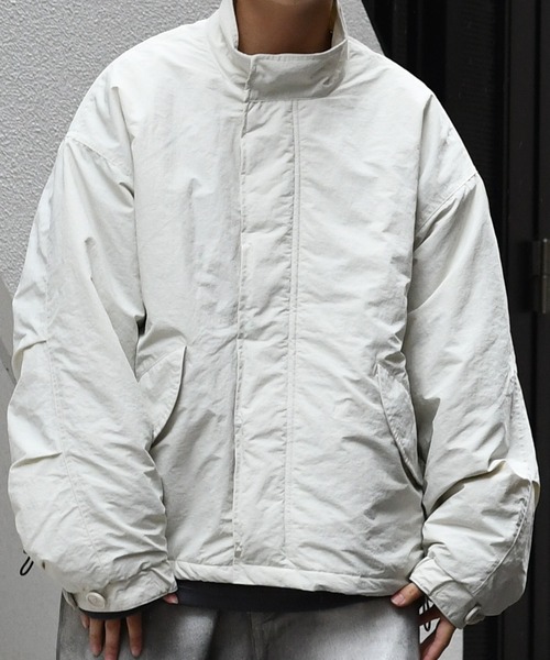 Starting Over（スターティングオーバー）の「stand collar nylon short mods coat/スタンドカラー ナイロン ショートモッズコート（ブルゾン・メンズ・ブラック/カーキ/オフホワイト・L/M/XL）」の13枚目の写真