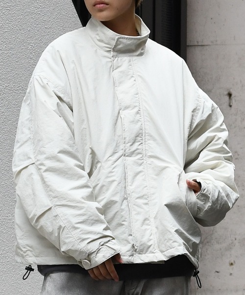 Starting Over（スターティングオーバー）の「stand collar nylon short mods coat/スタンドカラー ナイロン ショートモッズコート（ブルゾン・メンズ・ブラック/カーキ/オフホワイト・L/M/XL）」の14枚目の写真