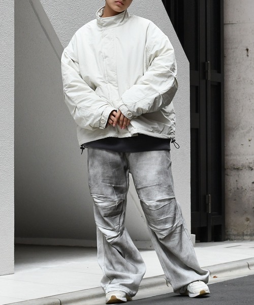 Starting Over（スターティングオーバー）の「stand collar nylon short mods coat/スタンドカラー ナイロン ショートモッズコート（ブルゾン・メンズ・ブラック/カーキ/オフホワイト・L/M/XL）」の19枚目の写真