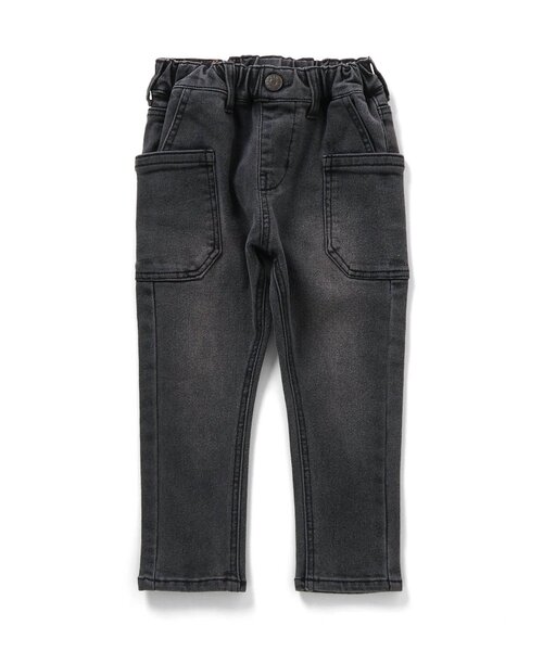 F.O.KIDS（エフオーキッズ）の「裏起毛ストレッチデニム（デニムパンツ・キッズ・ブラック/ブルー/ネイビー・80/90/100/110/120/130/140/150）」の14枚目の写真