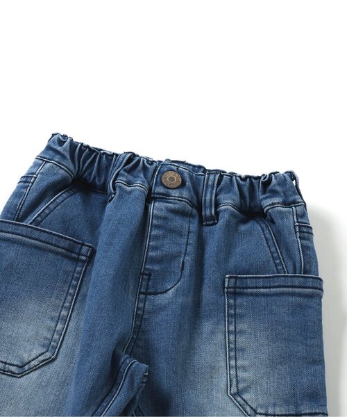 F.O.KIDS（エフオーキッズ）の「裏起毛ストレッチデニム（デニムパンツ・キッズ・ブラック/ブルー/ネイビー・80/90/100/110/120/130/140/150）」の5枚目の写真