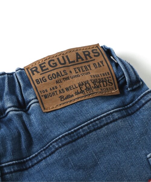 F.O.KIDS（エフオーキッズ）の「裏起毛ストレッチデニム（デニムパンツ・キッズ・ブラック/ブルー/ネイビー・80/90/100/110/120/130/140/150）」の6枚目の写真