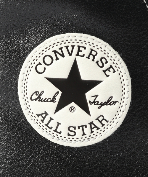 CONVERSE（コンバース）の「CONVERSE(コンバース) LEATHER ALL STAR J HI 31312810（スニーカー・メンズ・ブラック・26cm/26.5cm/27cm/27.5cm）」の3枚目の写真