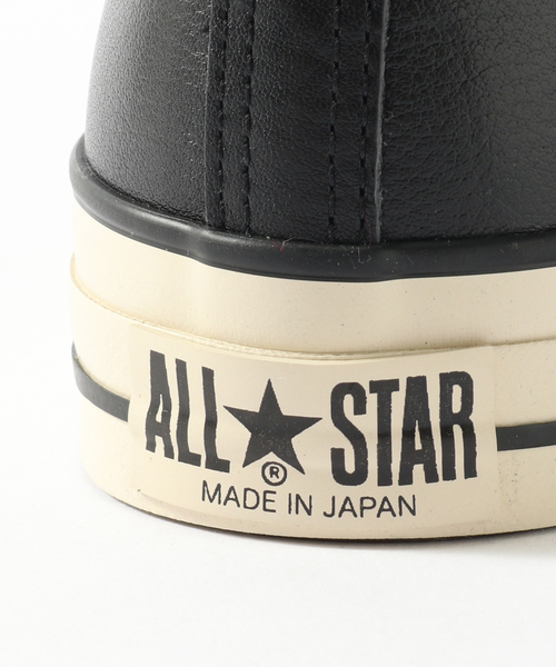 CONVERSE（コンバース）の「CONVERSE(コンバース) LEATHER ALL STAR J HI 31312810（スニーカー・メンズ・ブラック・26cm/26.5cm/27cm/27.5cm）」の4枚目の写真