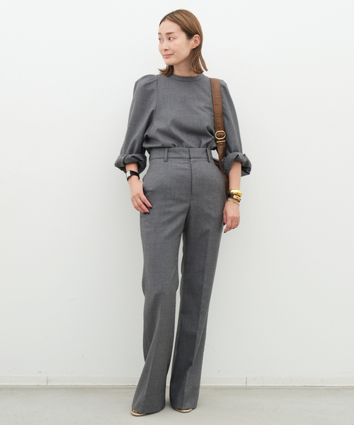 Deuxieme Classe(ドゥーズィエムクラス)の「Enchant ブラウス(シャツ/ブラウス・レディース・ブラック/チャコールグレー・FREE)」の4枚目の写真