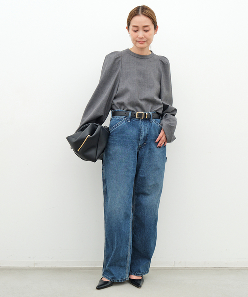 Deuxieme Classe(ドゥーズィエムクラス)の「Enchant ブラウス(シャツ/ブラウス・レディース・ブラック/チャコールグレー・FREE)」の18枚目の写真