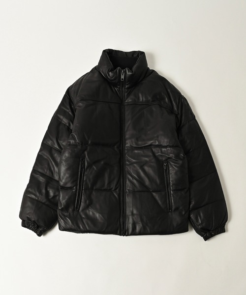 ADAM PATEK(アダムパテック)の「【ADAMPATEK/アダムパテック】leather looose down jacket / ラムレザールーズダウンジャケット(ダウンジャケット/コート・レディース・ブラック・1/2)」の18枚目の写真