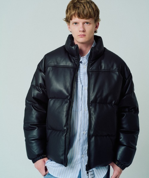 ADAM PATEK(アダムパテック)の「【ADAMPATEK/アダムパテック】leather looose down jacket / ラムレザールーズダウンジャケット(ダウンジャケット/コート・レディース・ブラック・1/2)」の19枚目の写真