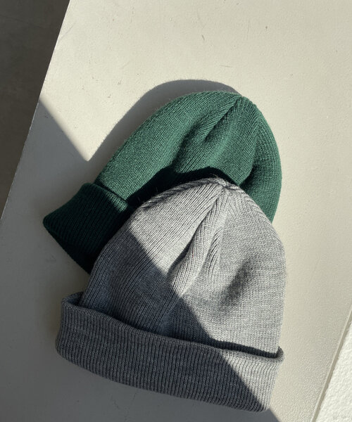 LOUNGEDRESS（ラウンジドレス）の「【GALENA/ガレナ】アクリルニット帽（ニットキャップ/ビーニー・レディース・ブラウン/グリーン/ブラック/グレー・FREE）」の3枚目の写真