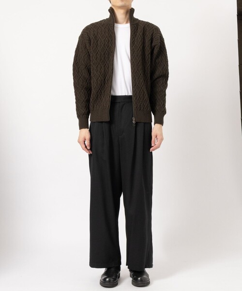 JUHA - 2TUCK WIDE EASY PANTS / GREIGE | Retikle Online Store