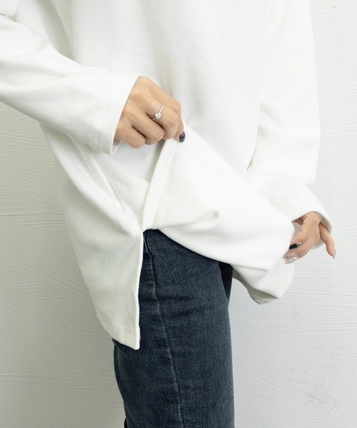 Miniministore(ミニミニストア)の「レディースロングtシャツ重ね着カットソー(Tシャツ/カットソー・レディース・ホワイト系1/ホワイト系2・FREE)」の20枚目の写真