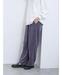 Samansa Mos2 blue | カットコールパンツ(その他パンツ)