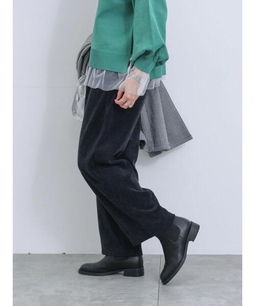 Samansa Mos2 blue(サマンサモスモスブルー)の「カットコールパンツ(その他パンツ・レディース・パープル/グレー/ブラック/カーキ・F)」の11枚目の写真