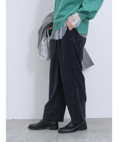 Samansa Mos2 blue(サマンサモスモスブルー)の「カットコールパンツ(その他パンツ・レディース・パープル/グレー/ブラック/カーキ・F)」の12枚目の写真