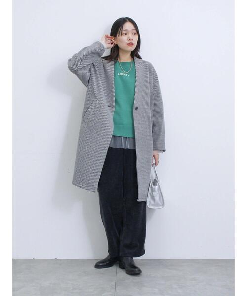 Samansa Mos2 blue(サマンサモスモスブルー)の「カットコールパンツ(その他パンツ・レディース・パープル/グレー/ブラック/カーキ・F)」の14枚目の写真