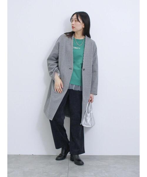 Samansa Mos2 blue(サマンサモスモスブルー)の「カットコールパンツ(その他パンツ・レディース・パープル/グレー/ブラック/カーキ・F)」の15枚目の写真