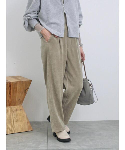 Samansa Mos2 blue(サマンサモスモスブルー)の「カットコールパンツ(その他パンツ・レディース・パープル/グレー/ブラック/カーキ・F)」の18枚目の写真