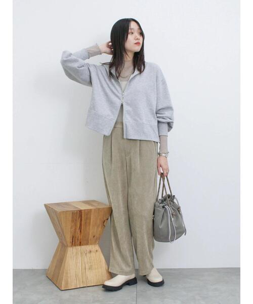 Samansa Mos2 blue(サマンサモスモスブルー)の「カットコールパンツ(その他パンツ・レディース・パープル/グレー/ブラック/カーキ・F)」の19枚目の写真