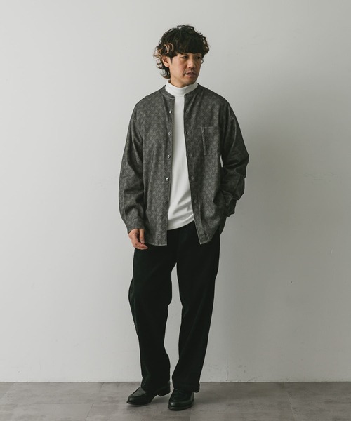 URBAN RESEARCH DOORS(アーバンリサーチドアーズ)の「『UR TECH』裏起毛タートルネック ロンTシャツ(Tシャツ/カットソー・メンズ・ブラック/ホワイト・MEDIUM/LARGE)」の7枚目の写真