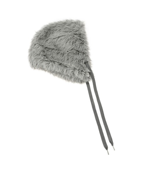 ゆきページ セール】KIJIMA TAKAYUKI LONG FAUX FUR HOOD W-242048（ニット