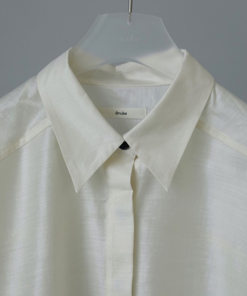 anuke(アンヌーク)の「Halfsleeve Box Shirts(シャツ/ブラウス・レディース・ミント/ブラウン/アイボリー・FREE)」の13枚目の写真