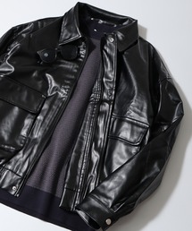 revertical（リバーティカル）の「合成皮革BIGシルエットブルゾン（ブルゾン）」