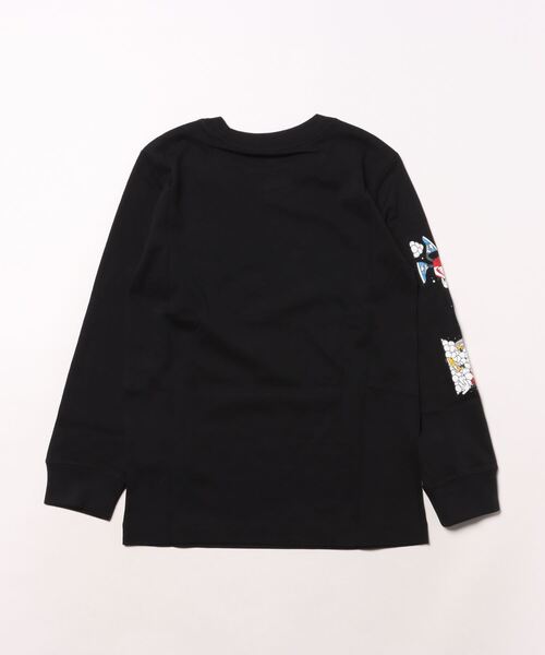 NIKE(ナイキ)の「《NIKEアパレル》K NSW LS TEE BOXY(Tシャツ/カットソー・キッズ・ホワイト系/ブラック・140/130/160/150)」の3枚目の写真