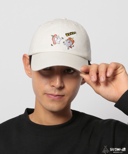 niko and...（ニコアンド）の「【寿司パーティー】コラボアソート刺繍キャップ（キャップ・メンズ・オフホワイト/チャコール/キャメル・FREE）」の6枚目の写真