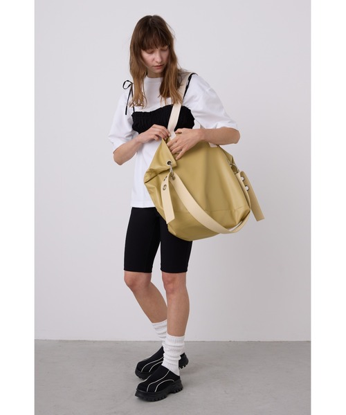 バッグ yunn コンビソフトレザースーパービッグバッグ / BIGトート / 旅行