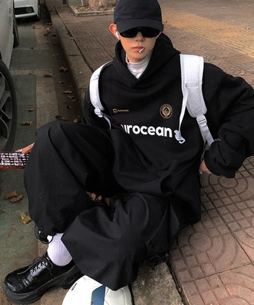 NOWLE（ノウル）の「【NOWLE】スポーツミックス プルオーバー パーカー（パーカー・メンズ・ブラック・MEDIUM/LARGE/X-LARGE）」の13枚目の写真