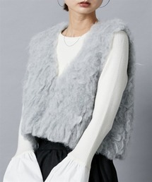 nissen | シャギーニットベスト(ベスト)