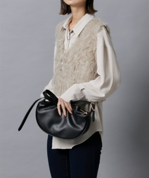 nissen（ニッセン）の「シャギーニットベスト（ベスト・レディース・杢グレー/チャコールグレー/ベージュ・M）」の20枚目の写真