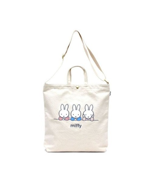 Miffy（ ミッフィー）の「ミッフィー 2WAY帆布トートショルダー ナチュラルミッフィートリオ SIFF（トートバッグ・メンズ・マルチ・FREE）」の3枚目の写真