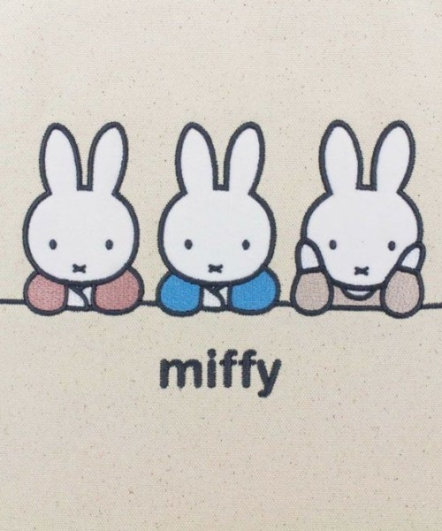 Miffy（ ミッフィー）の「ミッフィー 2WAY帆布トートショルダー ナチュラルミッフィートリオ SIFF（トートバッグ・メンズ・マルチ・FREE）」の5枚目の写真