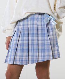 SHOO・LA・RUE | 【110-140cm】チャーム付きチェックプリーツスカパン(スカート)