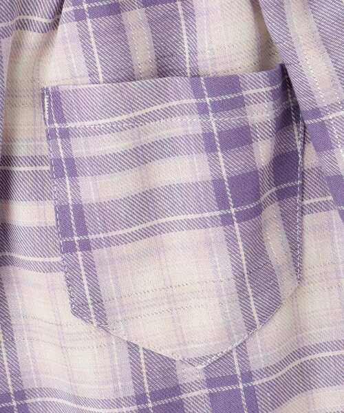 SHOO・LA・RUE（シューラルー）の「【110-140cm】チャーム付きチェックプリーツスカパン（スカート・キッズ・グレー系2/サックスブルー系2/パープル系1・13/14/15 /10/11/12）」の10枚目の写真