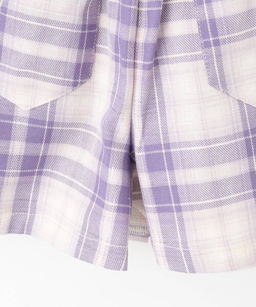 SHOO・LA・RUE（シューラルー）の「【110-140cm】チャーム付きチェックプリーツスカパン（スカート・キッズ・グレー系2/サックスブルー系2/パープル系1・13/14/15 /10/11/12）」の11枚目の写真