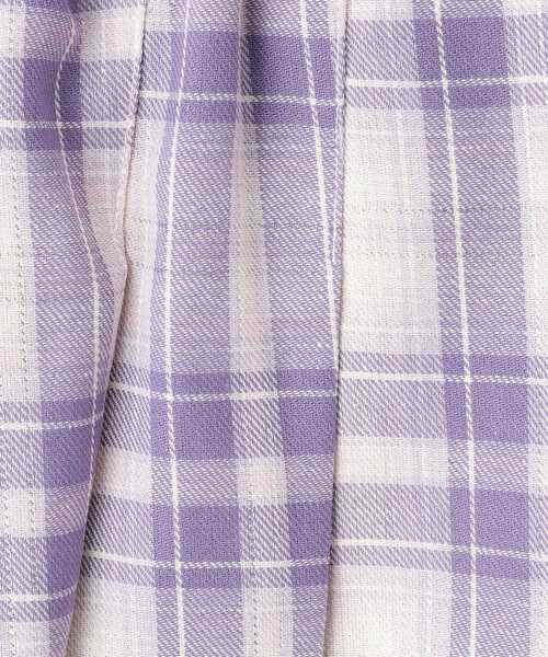 SHOO・LA・RUE（シューラルー）の「【110-140cm】チャーム付きチェックプリーツスカパン（スカート・キッズ・グレー系2/サックスブルー系2/パープル系1・13/14/15 /10/11/12）」の13枚目の写真