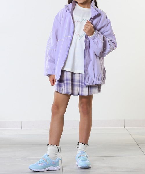 SHOO・LA・RUE（シューラルー）の「【110-140cm】チャーム付きチェックプリーツスカパン（スカート・キッズ・グレー系2/サックスブルー系2/パープル系1・13/14/15 /10/11/12）」の18枚目の写真