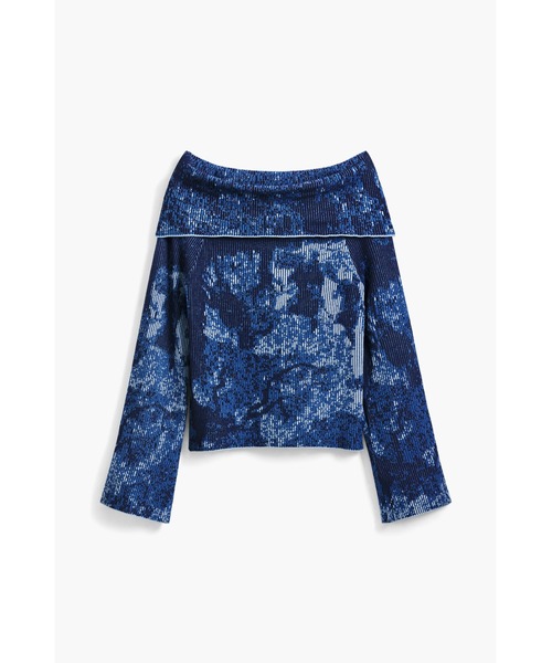 Desigual(デシグアル)の「ボートネックセーター(ニット/セーター・レディース・ブルー・S/M/L/XL/XS)」の3枚目の写真