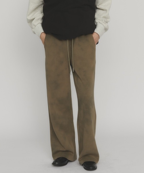 MERLOT(メルロー)の「ヴィンテージライクワイドスウェットパンツ(スウェットパンツ・レディース・ブラック/ベージュ・FREE)」の10枚目の写真
