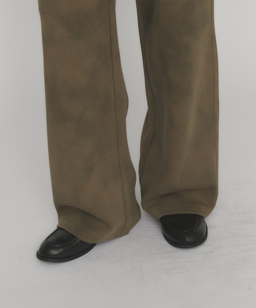 MERLOT(メルロー)の「ヴィンテージライクワイドスウェットパンツ(スウェットパンツ・レディース・ブラック/ベージュ・FREE)」の9枚目の写真