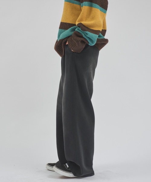 MERLOT(メルロー)の「ヴィンテージライクワイドスウェットパンツ(スウェットパンツ・レディース・ブラック/ベージュ・FREE)」の16枚目の写真