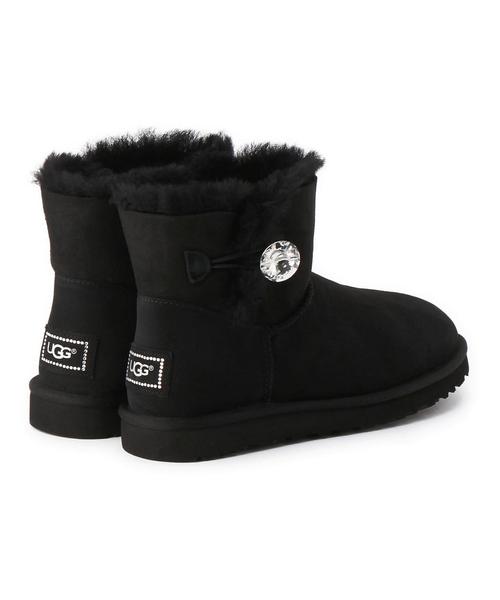 UGG Australia（アグオーストラリア）の「アグ/UGG MiniBaileyButton-B（ブーツ・レディース・ブラック/グレー・6/8/7）」の6枚目の写真